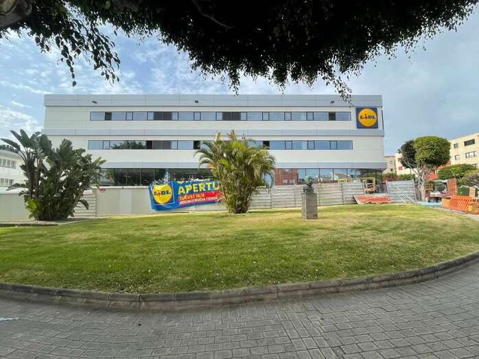 Imagen del edificio del nuevo supermercado de Aldi en Telde / TA